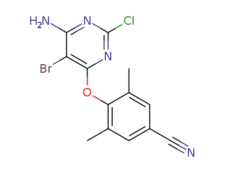4-(6-amino-5-bromo-2-chloropyrimidin-4-yloxy)-3,5-dimethylbenzonitrile