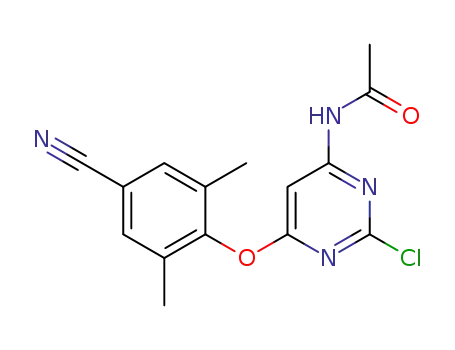 4-(6-(acetylamino)-2-chloropyrimidin-4-yloxy)-3,5-dimethylbenzonitrile