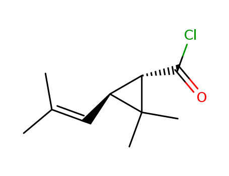 Cyclopropanecarbonylchloride, 2,2-dimethyl-3-(2-methyl-1-propen-1-yl)-, (1S,3S)-