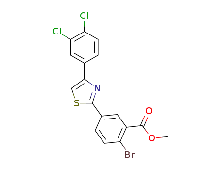 2-bromo-5-[4-(3,4-dichloro-phenyl)-thiazol-2-yl]-benzoic acid methyl ester