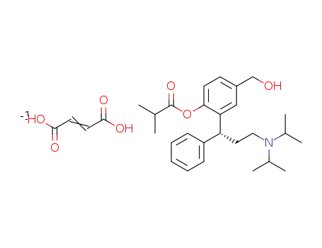 2-[(1R)-3-(dipropan-2-ylamino)-1-phenylpropyl]-4-(hydroxymethyl)phenyl 2-methylpropanoate fumarate