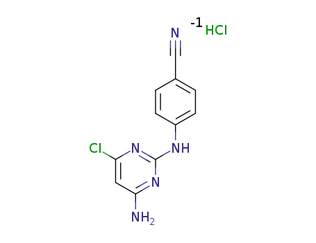 4-(4-amino-6-chloropyrimidin-2-ylamino)benzonitrile hydrochloride