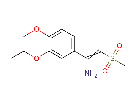 1-(3-ethoxy-4-methoxyphenyl)-2-(methylsulfonyl)ethen-1-amine