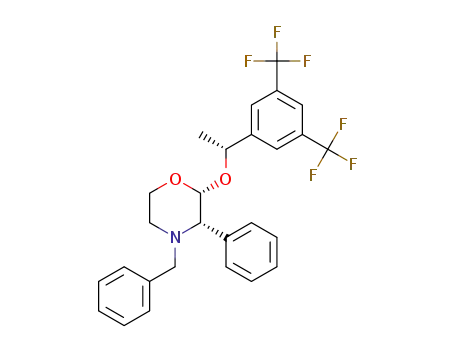 [2R-[2α(R*),3α]]-N-benzyl-2-[1-[3,5-bis(trifluoromethyl)phenyl]ethoxy]-3-(4-fluorophenyl)morpholine