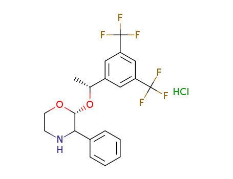 [2R-[2α(R*),3α]]-2-[1-[3,5-bis(trifluoromethyl)phenyl]ethoxy]-3-phenylmorpholine hydrochloride