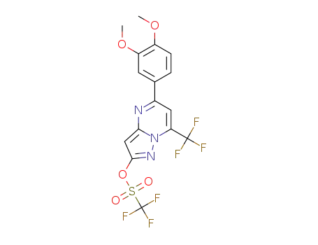 5-(3,4-dimethoxyphenyl)-7-(trifluoromethyl)pyrazolo[1,5-a]pyrimidin-2-yl trifluoromethanesulfonate