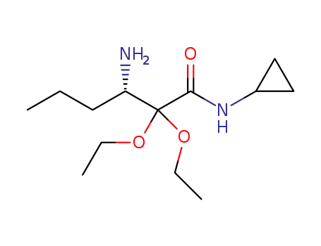 (S)-3-amino-N-cyclopropyl-2,2-diethoxyhexanamide