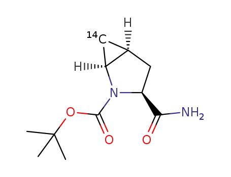 (1S,3S,5S)-tert-butyl 3-carbamoyl-6-[14C]-2-azabicyclo[3.1.0]hexane-2-carboxylate