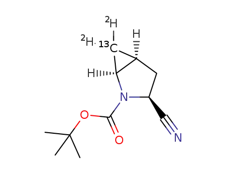 (1S,3S,5S)-tert-butyl 3-cyano-6-[13CD2]-2-azabicyclo[3.1.0]hexane-2-carboxylate