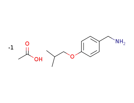 4-isobutoxybenzylamine acetate