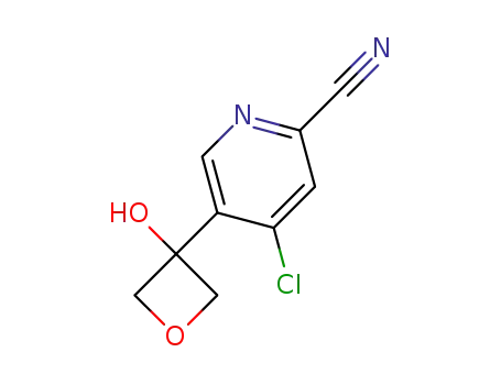 4-chloro-5-(3-hydroxyoxetan-3-yl)pyridine-2-carbonitrile