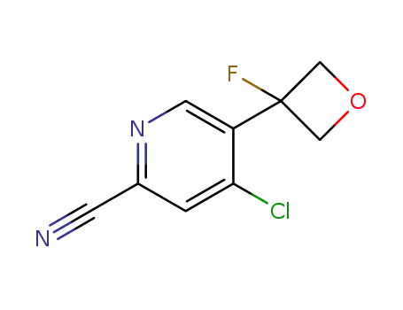4-chloro-5-(3-fluorooxetan-3-yl)pyridine-2-carbonitrile