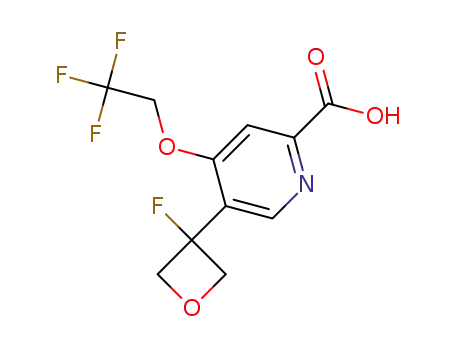 5-(3-fluorooxetan-3-yl)-4-(2,2,2-trifluoroethoxy)pyridine-2-carboxylic acid