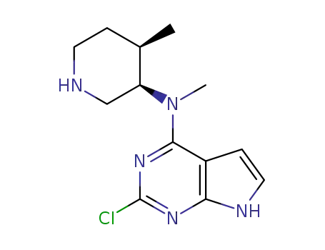 N-((3R,4R)-4-methyl-piperidin-3-yl)-N-methyl-2-chloro-7H-pyrrolo[2,3-D]pyrimidine-4-amine