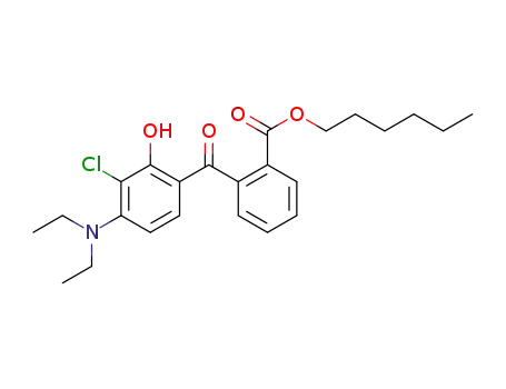 hexyl 2-(3-chloro-4-diethylamino-2-hydroxybenzoyl)benzoate