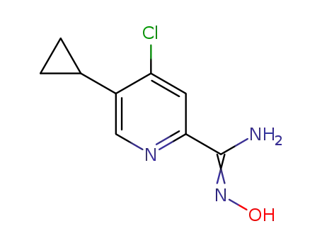 4-chloro-5-cyclopropyl-N'-hydroxypicolinimidamide