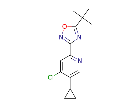 5-tert-butyl-3-(4-chloro-5-cyclopropylpyridin-2-yl)-1,2,4-oxadiazole