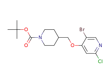tert-butyl 4-(((5-bromo-2-chloropyridin-4-yl)oxy)methyl)piperidine-1-carboxylate