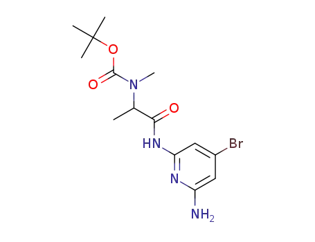 tert-butyl N-{1-[(6-amino-4-bromopyridin-2-yl)carbamoyl]ethyl}-N-methylcarbamate