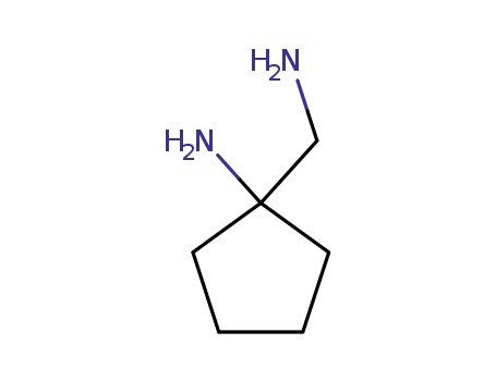 Molecular Structure of 5062-66-8 (1-Aminocyclopentane-1-methanamine)