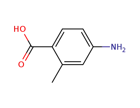 Molecular Structure of 2486-75-1 (4-Amino-2-methylbenzoic acid)