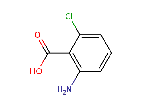 Molecular Structure of 2148-56-3 (2-Amino-6-chlorobenzoic acid)