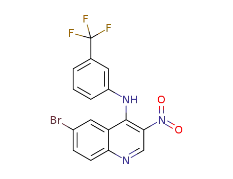 6-bromo-3-nitro-N-(3-(trifluoromethyl)phenyl)quinolin-4-amine