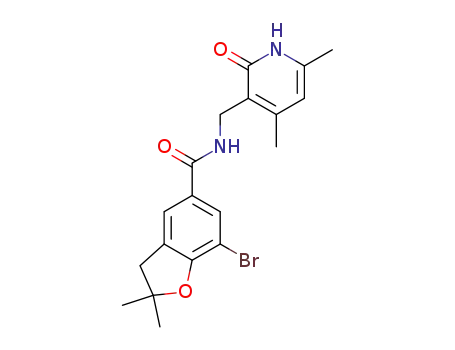 7-bromo-N-((4,6-dimethyl-2-oxo-1,2-dihydropyridin-3-yl)methyl)-2,2-dimethyl-2,3-dihydrobenzofuran-5-carboxamide