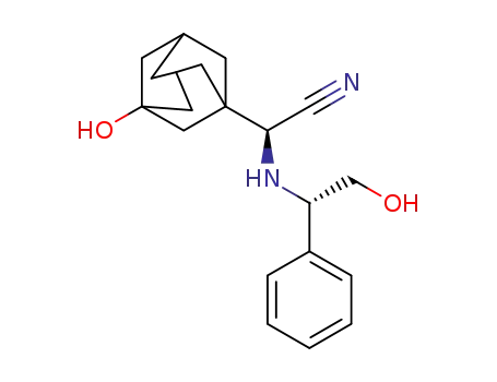 (2S)-[((1S)-2-hydroxy-1-phenylethyl)amino]-(3-hydroxytricyclo[3.3.1.13'7]dec-1-yl)ethanenitrile