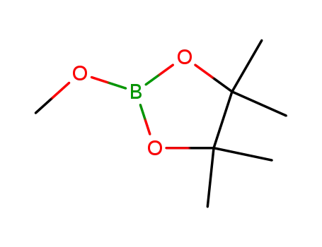 Molecular Structure of 1195-66-0 (2-Methoxy-4,4,5,5-tetramethyl-1,3,2-dioxaborolane)