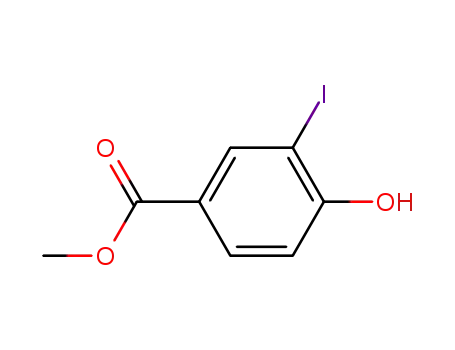 Molecular Structure of 15126-06-4 (METHYL 4-HYDROXY-3-IODOBENZOATE)