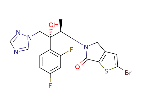 2-bromo-5-[(2R,3R)-3-(2,4-difluorophenyl)-3-hydroxy-4-(1H-1,2,4-triazol-1-yl)butan-2-yl]-5,6-dihydro-4H-thieno[3,2-c]pyrrol-4-one
