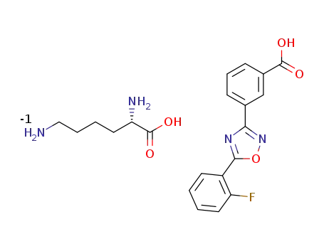 3-[5-(2-fluoro-phenyl)-[1,2,4]oxadiazol-3-yl]benzoic acid L-lysine salt