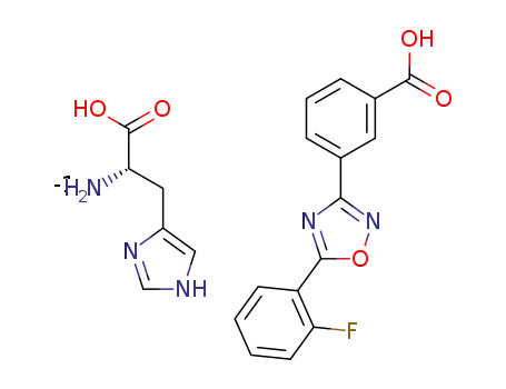 3-[5-(2-fluoro-phenyl)-[1,2,4]oxadiazol-3-yl]benzoic acid L-histidine salt