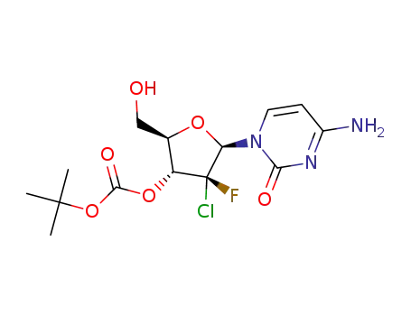(2R,3R,4R,5R)-5-(4-amino-2-oxopyrimidin-1(2H)-yl)-4-chloro-4-fluoro-2-(hydroxymethyl)tetrahydrofuran-3-yl tert-butyl carbonate