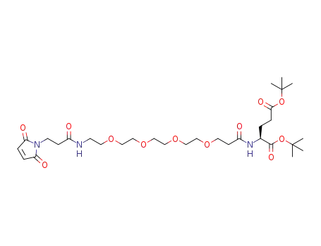 di-tert-butyl (2S)-2-[3-[2-[2-[2-[2-[3-(2,5-dioxopyrrol-1-yl)propanoylamino]ethoxy]ethoxy]ethoxy]ethoxy]propanoylamino]pentanedicarboxylate