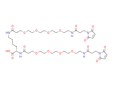 (2S)-2,6-bis[3-[2-[2-[2-[2-[3-(2,5-dioxopyrrol-1-yl)propanoylamino]ethoxy]ethoxy]ethoxy]ethoxy]propanoylamino]hexanoic acid