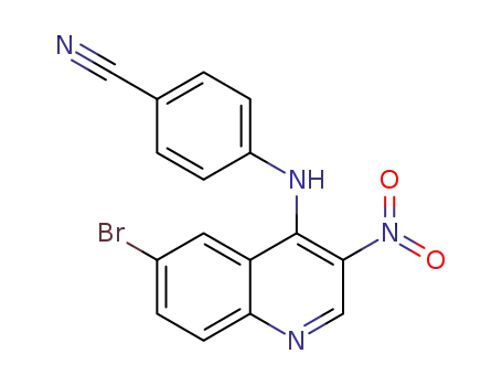 4-((6-bromo-3-nitroquinolin-4-yl)amino)benzonitrile