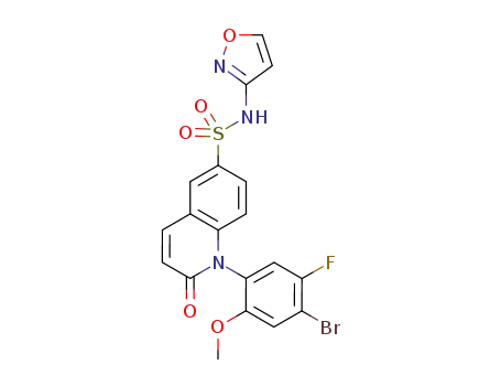 (P)-1-(4-bromo-5-fluoro-2-methoxyphenyl)-N-(isoxazol-3-yl)-2-oxo-1,2-dihydroquinoline-6-sulfonamide