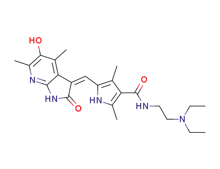(Z)-N-(2-(diethylamino)ethyl)-5-((5-hydroxy-4,6-dimethyl-2-oxo-1H-pyrrolo[2,3-b]pyridin-3(2H)-ylidene)methyl)-2,4-dimethyl-1H-pyrrole-3-carboxamide