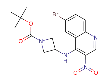tert-butyl 3-((6-bromo-3-nitroquinolin-4-yl)amino)azetidine-1-formate