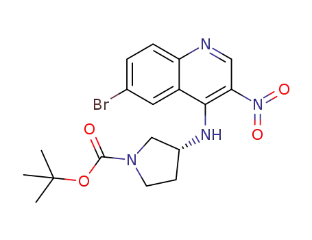 tert-butyl (R)-3-((6-bromo-3-nitroquinolin-4-yl)amino)pyrrolidine-1-carboxylate