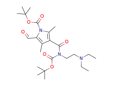 tert-butyl-3-[(tert-butoxycarbonyl)(2-(diethylamino)ethyl)carbamoyl]-5-formyl-2,4-dimethyl-1H-pyrrole-1-carboxylate