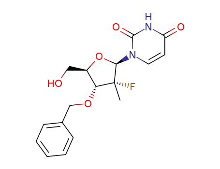 1-[(2R,3R,4R,5R)-4-(benzyloxy)-3-fluoro-5-(hydroxymethyl)-3-methyltetrahydrofuran-2-yl]pyrimidine-2,4(1H,3H)-dione