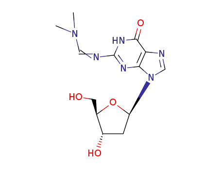 Molecular Structure of 17331-13-4 (2'-DEOXY-N2-DIMETHYLAMINOMETHYLENE-GUANOSINE)