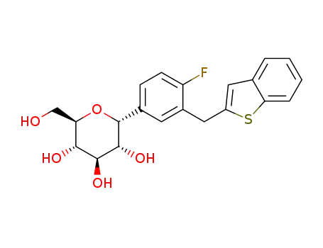 (1R)-1,5-anhydro-1-{3-[(1-benzothiophen-2-yl)methyl]-4-fluorophenyl}-D-glucitol