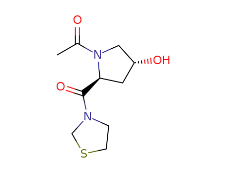 1-[2(S)-4-hydroxy-2-(1,3-thiazolidin-3-ylcarbonyl)pyrrolidin-1-yl]ethanone