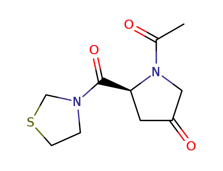 (5S)-1-acetyl-5-(1,3-thiazolidin-3-ylcarbonyl)pyrrolidin-3-one