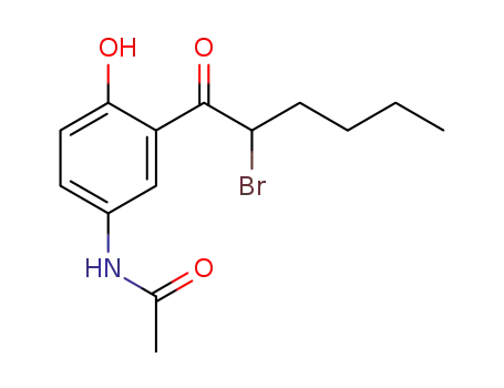 3-(2-bromohexanoyl)-4-hydroxy acetylaniline