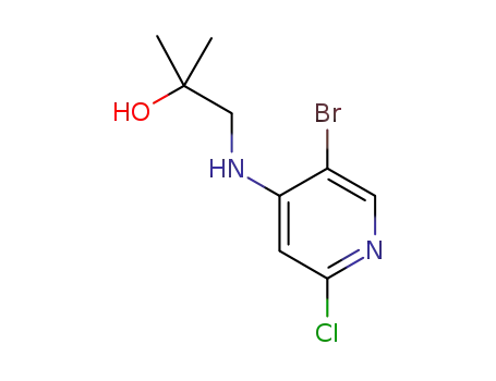 1-((5-bromo-2-chloropyridin-4-yl)amino)-2-methylpropan-2-ol